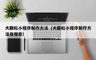 自贡大颗粒小程序制作方法（大颗粒小程序制作方法有哪些）